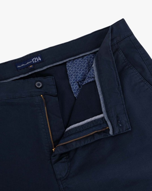 Pantalon chino pour homme grand bleu marine