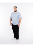 T-shirt avec dos graphique grande taille bleu ciel