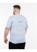 T-shirt avec dos graphique grande taille bleu ciel