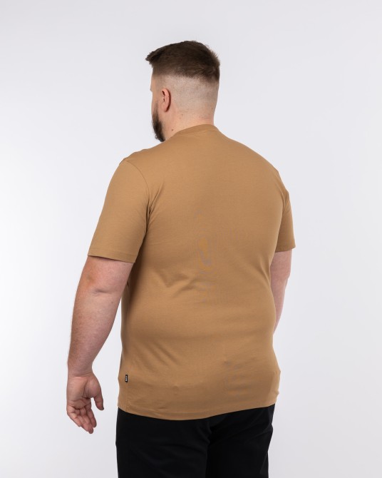 T-shirt uni grande taille beige