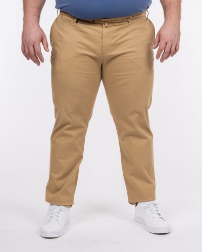 Pantalon chino grande taille beige