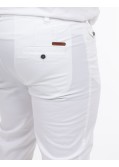 Pantalon chino twill grande taille blanc