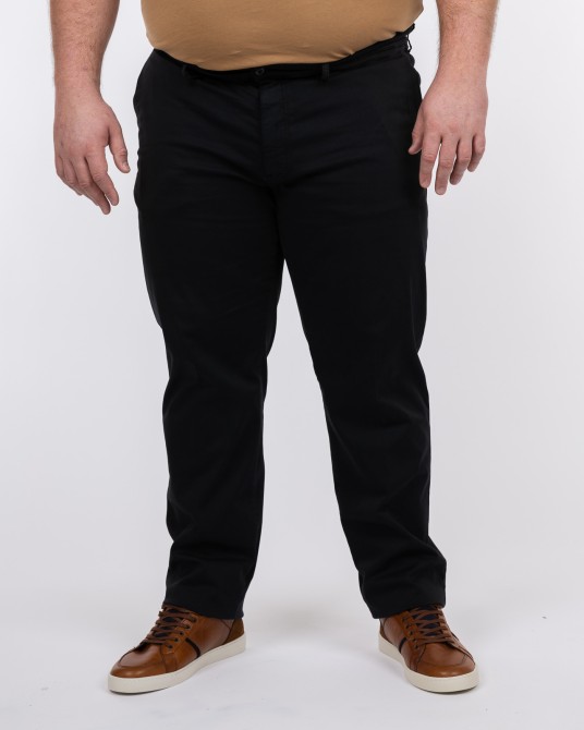 Pantalon chino super stretch grande taille noir