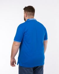 Polo jersey grande taille bleu