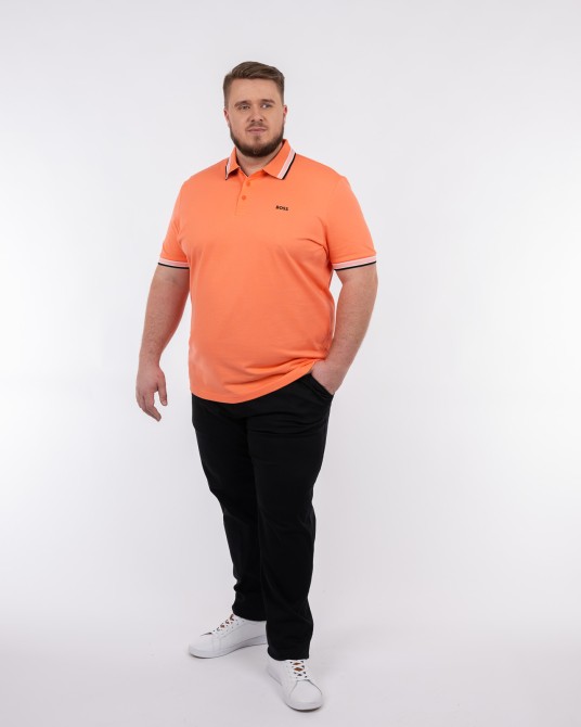 Polo Paddy grande taille corail