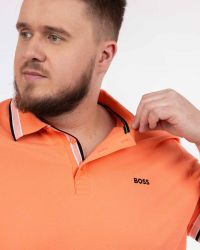 Polo Paddy grande taille corail