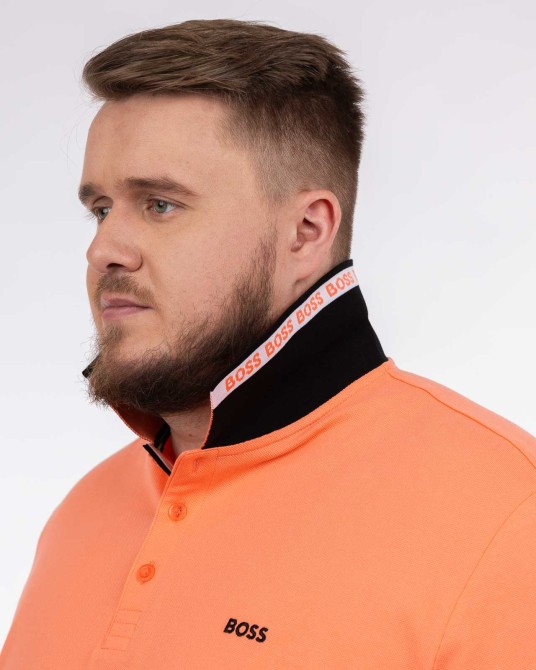 Polo Paddy grande taille corail