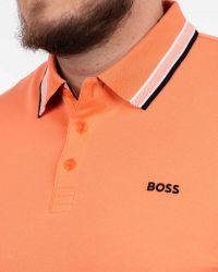 Polo Paddy grande taille corail