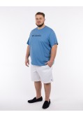 T-shirt grande taille bleu