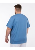 T-shirt grande taille bleu