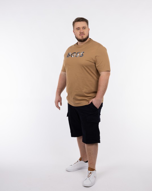 T-shirt grande taille beige