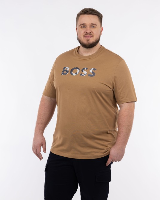 T-shirt grande taille beige