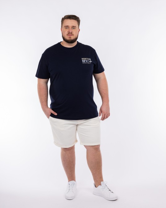 Tee shirt jersey grande taille bleu marine