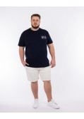 Tee shirt jersey grande taille bleu marine