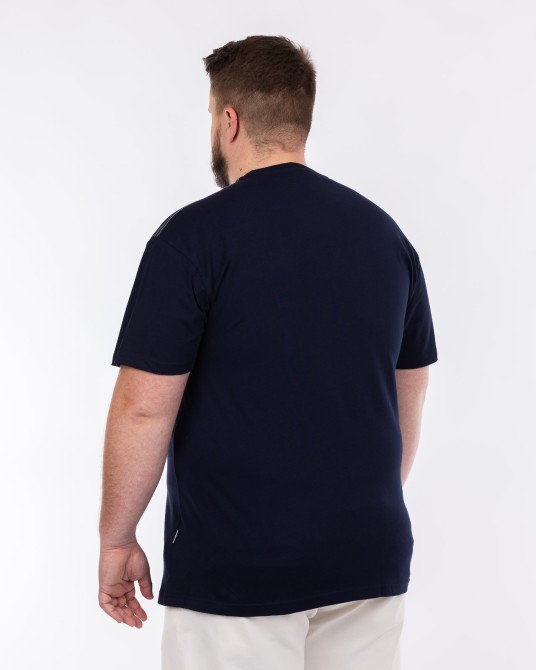 Tee shirt jersey grande taille bleu marine