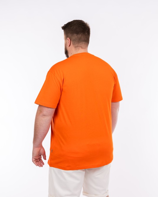 Tee shirt jersey grande taille orange