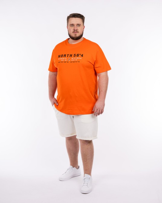 Tee shirt jersey grande taille orange