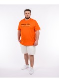 Tee shirt jersey grande taille orange