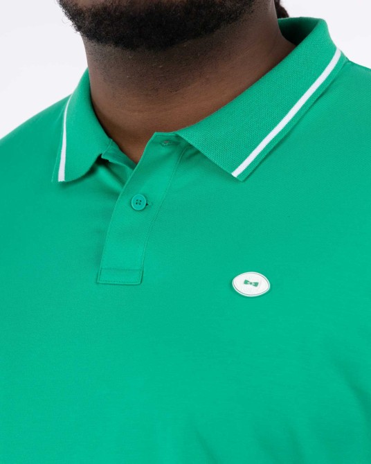 Polo jersey grande taille vert