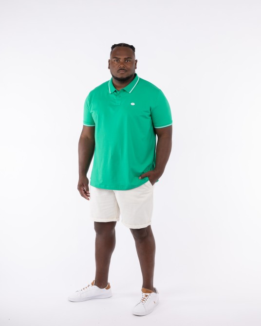 Polo jersey grande taille vert