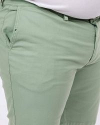 Short chino tencel grande taille vert amande