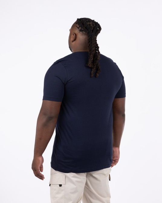 T-shirt pour homme grand bleu marine