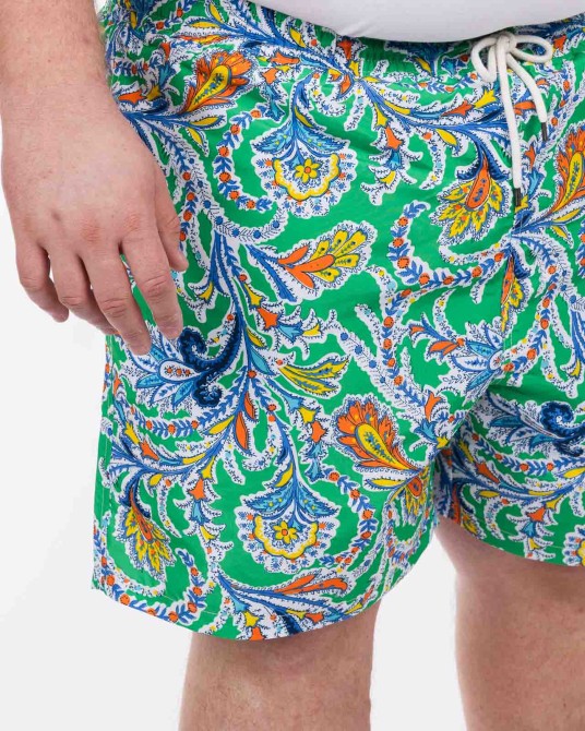 Short de bain grande taille vert