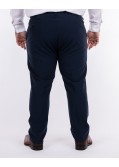 Pantalon de costume travel grande taille bleu marine