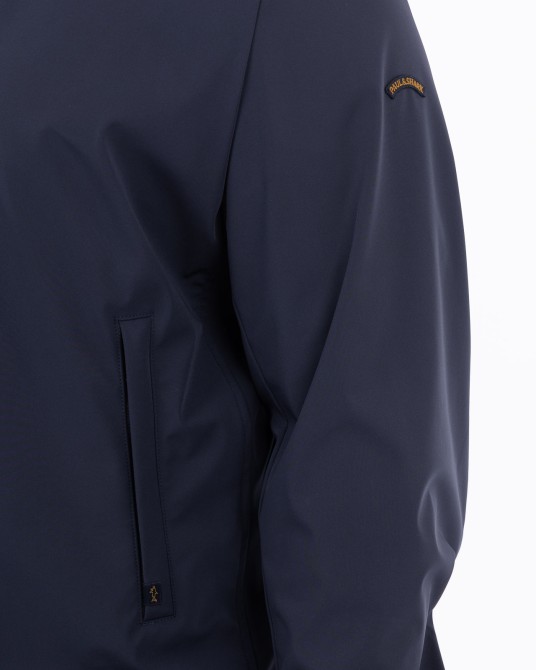 Blouson softshell grande taille bleu marine