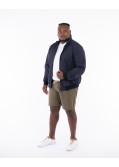 Blouson softshell grande taille bleu marine