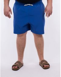 Short de bain grande taille bleu