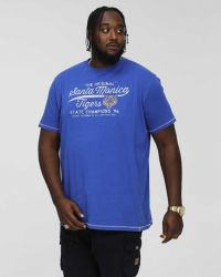 Tee shirt Santa Monica grande taille bleu