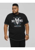 Tee shirt Miami grande taille noir