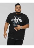 Tee shirt Miami grande taille noir