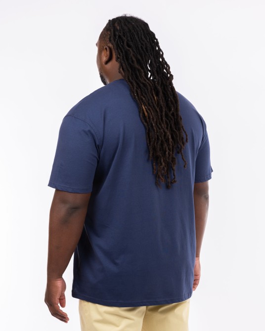 T-shirt col rond Sunset grande taille bleu marine