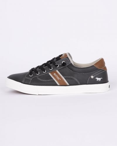 Sneakers basse bicolore grande taille anthracite