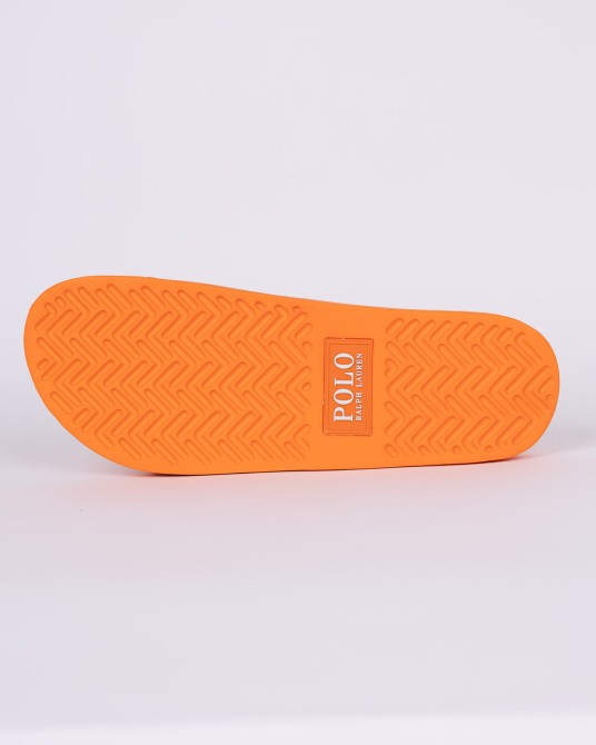 Claquette Polo Slide grande taille orange