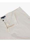 Short chino twill grande taille blanc cassé