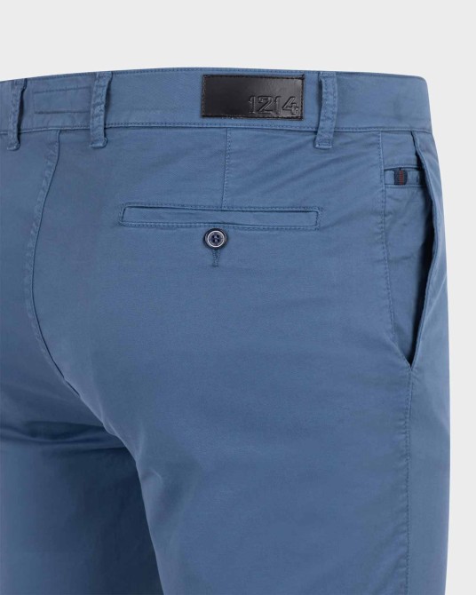 Pantalon chino pour homme grand bleu