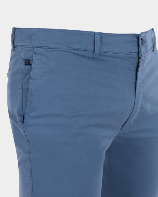 Pantalon chino pour homme grand bleu