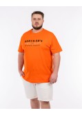 Tee shirt jersey grande taille orange