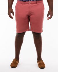 Short chino grande taille rouge