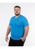 T-shirt col V flammé grande taille vert