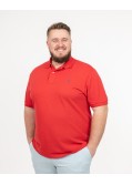 Polo piqué grande taille rouge