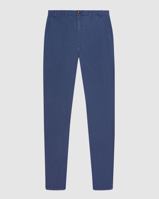 Pantalon chino grande taille bleu