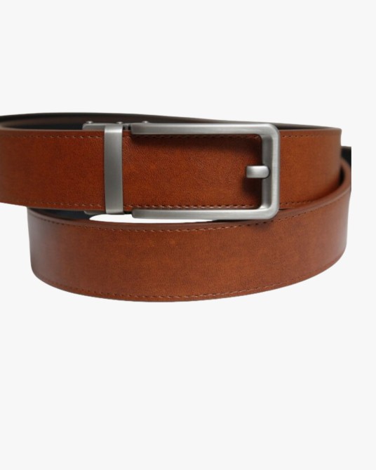 Ceinture automatique grande taille cognac