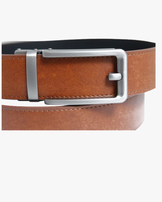 Ceinture automatique grande taille cognac