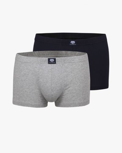 Lot de 2 boxers grande taille noir et gris