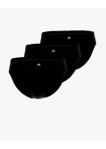 Lot de 3 slips grande taille noirs