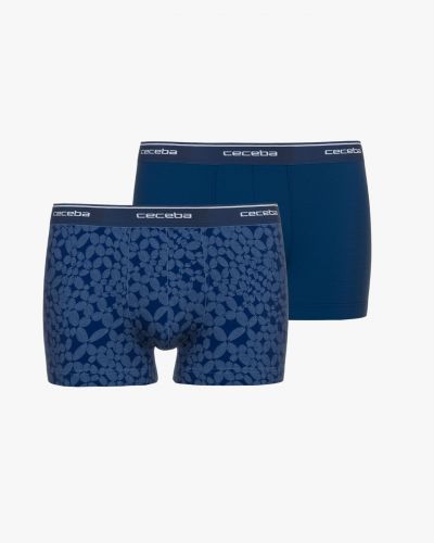 Pack de 2 boxers fleuris grande taille bleu